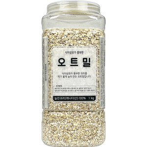 월드그린 오트밀 눌린귀리 1kg, 1개