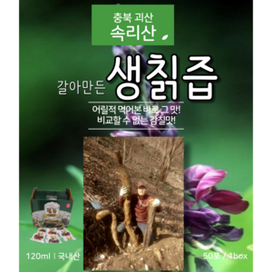 천연칡즙 괴산 속리산 토종칡 여성 남성 갱년기 유압착즙기 통째로갈아만든칡즙 120ml 진한 칡생즙 자연산 토종 국내산 국산 칡즙 원액 100% 생칡즙암칡 생알칡 생알칡즙 생즙