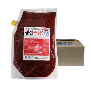 뉴그린 오로지 생선조림양념2kg 6개 1박스, 2kg