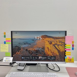 니즈팩 모니터 메모보드 아크릴 메모홀더, 좌우측용