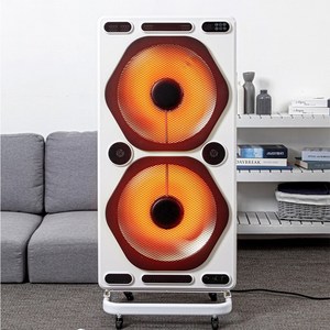 초전력 고효율 하이라이터 2구 리모컨 전기히터 / 온도설정 타이머 분리난방, 2000W