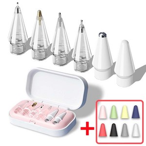 아이패드 애플펜슬 펜촉 1/2/3세대 프로 USB-C타입 호환 펜촉 세트 케이스나라, 1개, 화이트