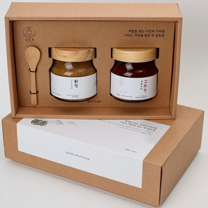 프리미엄 고추장 선물세트 2구, 개복숭아보통맛500g+당귀보통맛500g, 2개, 500g