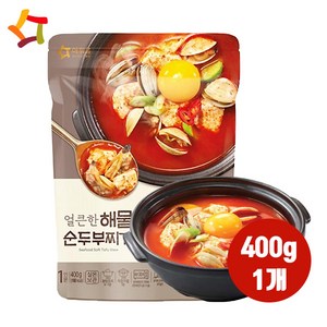 아워홈 얼큰한 해물 순두부찌개, 400g, 1개