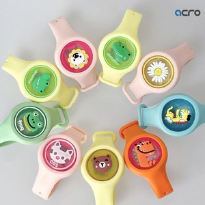 ACRO 어린이 LED 모기퇴치 팔찌 랜덤발송 24개, 15개