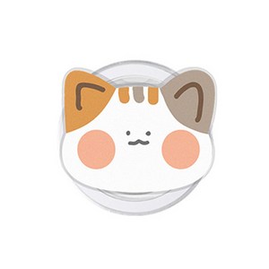 DC 디자인 2배자력 맥세이프 톡 베어 냥이 토끼 강아지, 삼색이, 1개