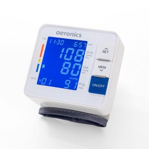 에어로닉스 가정용 손목형 전자 혈압계 혈압측정기 AR-800A11W, 1개
