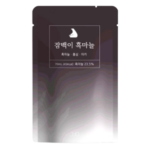 잠백이 블랙 흑마늘즙, 70ml, 30개