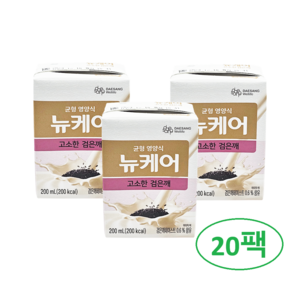 대상웰라이프 뉴케어 고소한검은깨 완전균형영양식, 200ml, 20개