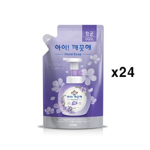 아이깨끗해 핸드워시 리필 블루밍퍼플, 200ml, 24개