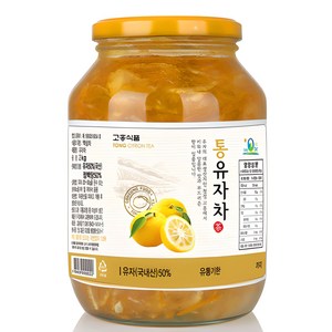 (고흥식품) 화학 첨가물이 없는 100% 통 유자차, 2kg, 1개입, 1개