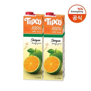 팁코 쇼군 오렌지 주스, 1L, 3개