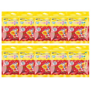 아모스 탱탱 아이 클레이 파우치 10p, 빨강, 50g, 10개