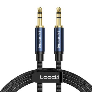 Toocki 툭키 3.5mm 3극 AUX 스테레오 케이블, 불루, 2m, AUX 케이블, 1개