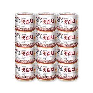 종가집 깔끔한 맛김치 통조림 160gX12, 160g, 12세트