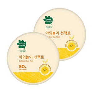 그린핑거 야외놀이 선팩트 블록 16g 2개 유아선크림, 선팩트블록 16g 2개