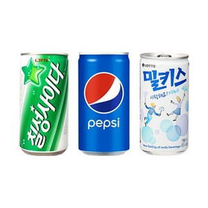 코카콜라밀키스사이다190ml x 각10개(총30개) 업소용/콜라/사이다/밀키스/탄산음료/미니음료/소캔음료, 1세트, 190ml