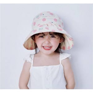 여름 여자 아기모자 유아썬캡 와이어 벙거지 썬캡 (3세-6 7세) 어린이집모자