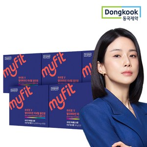 동국제약 마이핏 이보영 멀티비타민 올인원 2개월분 종합비타민 영양제, 5박스, 60정