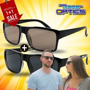 [ HIT ITEM ] 트랜스 옵틱스 변색선글라스 변색편광 썬그라스 1+1