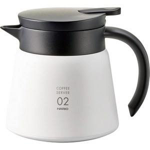 하리오 V60 보온 스테인레스 서버 800ml VHS-80W, 화이트, 1개