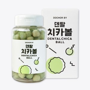 닥터바이 덴탈치카볼 강아지 간식 치태 입냄새 완화, 치즈, 25g, 1세트