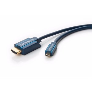 Clicktronic HDMI Micro HDMI 케이블 Ethernet HDMI D 328 330, 2m, 1개