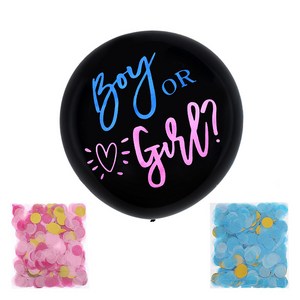 올리브파티 젠더리빌 풍선 세트 성별 확인 베이비샤워 파티용품, 1개, 슬림세트