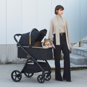 두잇 시티로버 반려동물 강아지 유모차 강아지 고양이 개모차 이동장 카시트, 블랙, 1개