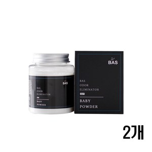 BAS 차량용 생활 탈취제 미니 플러스 베이비 파우더향, 160ml, 2개