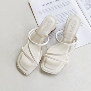 티티파스 소르베 3선 스트랩 여성 뮬 슬리퍼 힐(6cm)