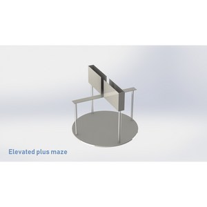 Elevated Plus Maze test For mice(behavioral alzheimer's disease brain injury anti anxiety epm), 검정색(무광), 1개