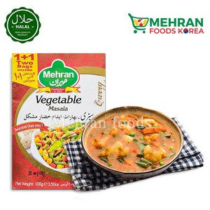 MEHRAN Vegetable Masala (Spices) 100g 메란 베지터블 (야채) 마살라 (향신료), 1개