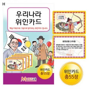 우리나라 위인카드, 단품