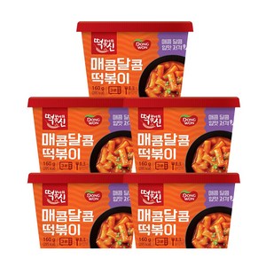 동원 떡볶이의신 매콤달콤 컵떡볶이, 160g, 5개