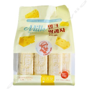 밀크 쌀과자 치즈맛 우유맛 240g, 1개