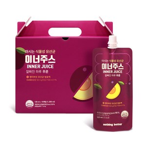 이너주스 유산균 푸룬주스 120ml 낫띵베럴 올리브영, 30개