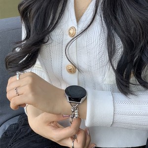 레온티나 갤럭시 워치 4 5 6 믹스 체인 브레이슬릿 스트랩, s- 믹스체인 브레이슬릿, 20mm, 샹달
