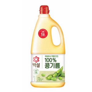 백설 콩기름, 1.8L, 1개