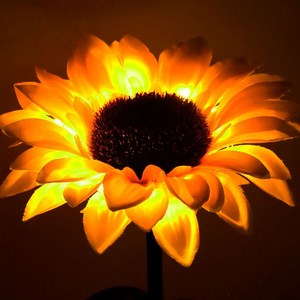 태양광 정원등 1+1 조명등 전구 가로등 잔디등 야외등, 태양광조명등(1송이해바라기)1+1, 주광색