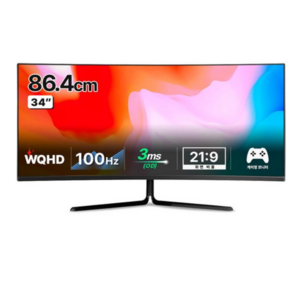 한성컴퓨터 WQHD 1500R 커브드 게이밍 리얼 100 모니터, 86.4cm, TFG34Q10W(무결점)