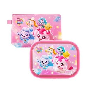 슈팅스타 캐치티니핑 식판 도시락 가방세트 25000 YP5465, 핑크, 1개, 세트