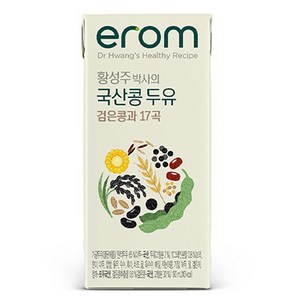 이롬 황성주 박사의 국산콩 두유 검은콩과 17곡, 190ml, 72개