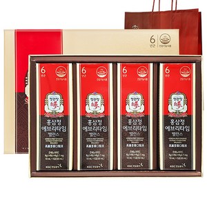 정관장 홍삼정 에브리타임 밸런스 면역력 6년근 홍삼 쇼핑백 포함, 200ml, 1박스