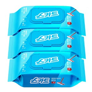 스카트 물걸레 청소포 올인원 대형25매 3팩 (75매), 3개