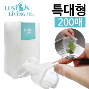루시온리빙 질좋은 싱크대 거름망 특대형 배수구 음식물, 200개입, 1개