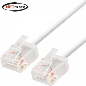 NETmate CAT.6 UTP 초슬림 랜케이블 1M/NM-USS610/기가비트/패치코드 테스트 완료/직경 2.8mm 초슬림/초미니 커넥터/연선, 1개, 1m