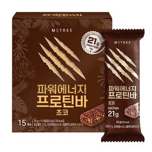 미트리 파워에너지 프로틴바 초코 15p, 1개, 825g