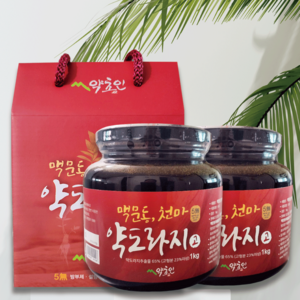 약초인 맥문동 천마 약도라지고 대용량 도라지청 약도라지 기관지 건강, 1kg, 2개, 1개입