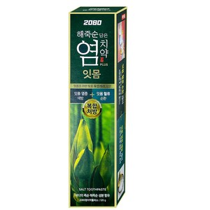 2080 플러스 염 치약, 120g, 4개